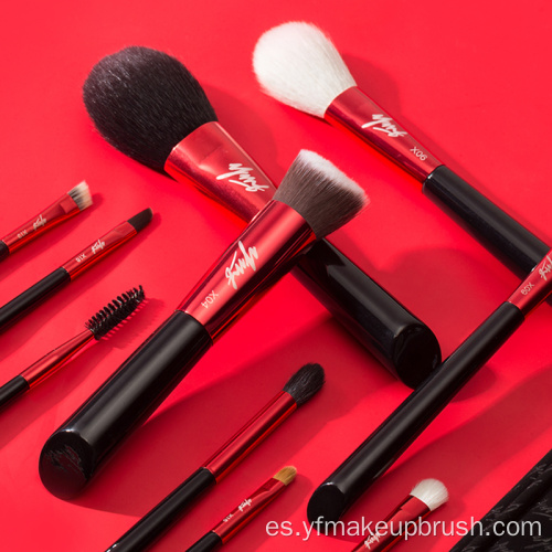 Conjunto de pinceles de maquillaje de maquillaje